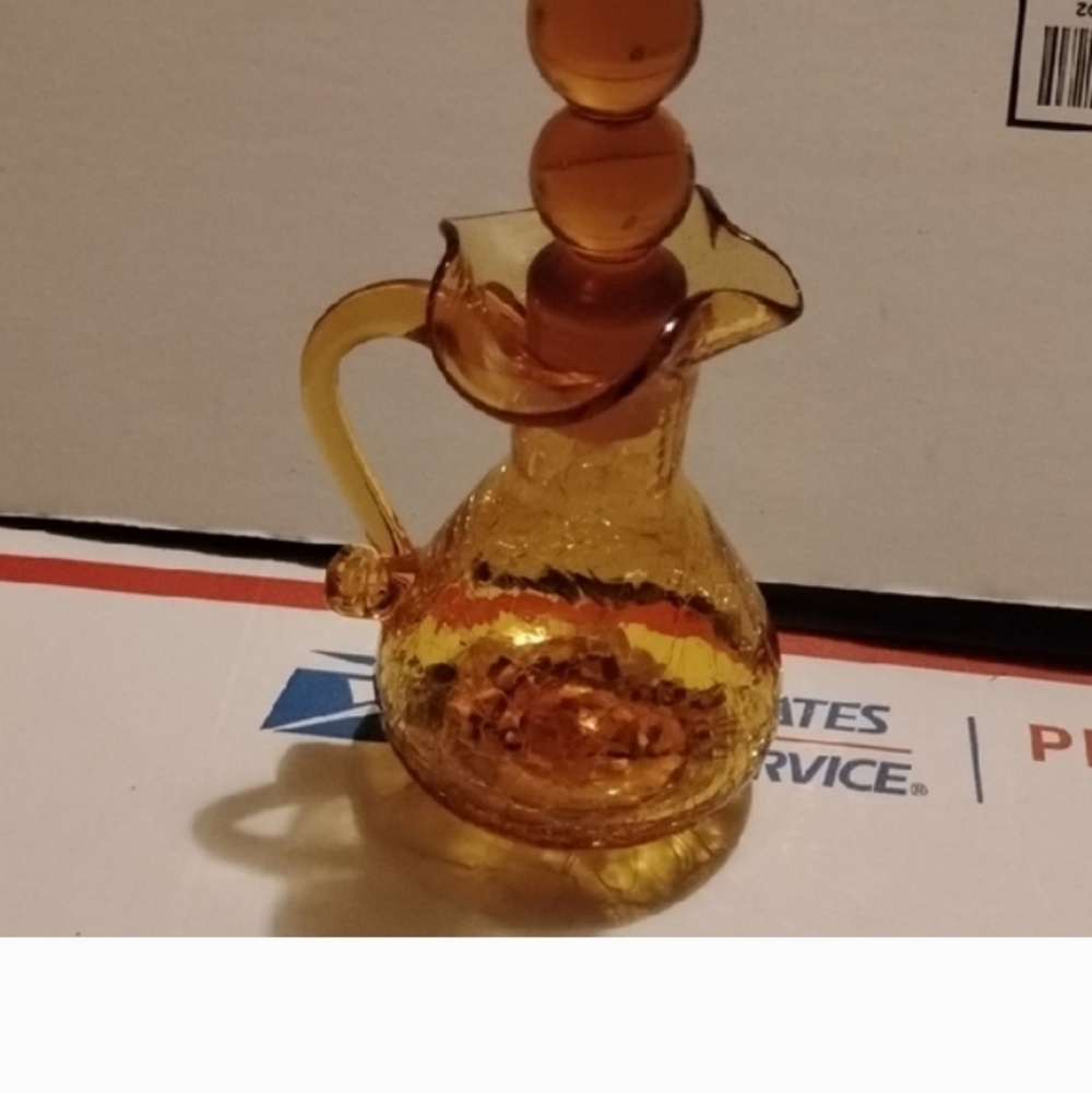 Vintage Amber Glassware Set - Picture 6 of 8